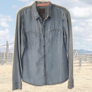 Joe's Jeans Western Shirt | Pink Patterned Trim = Yeehaw!